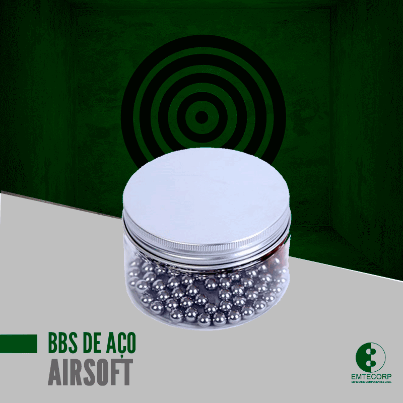 ESFERAS DE AÇO OU BBS DE AÇO PARA AIRSOFT, O QUE SÃO: