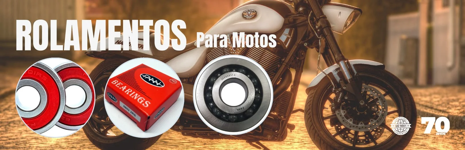 Banner Rolamentos e camara de ar para motos emtecorp